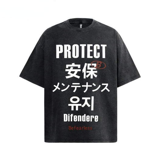 80s And 90s Vintage T-Shirts Washing Fun Text Short Sleeve T-Shirts