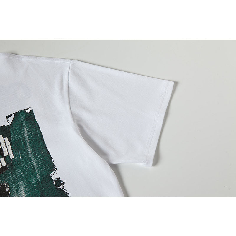 Nostalgia T Shirts Vintage Fun Cartoon Print Short Sleeve T-Shirt oversize