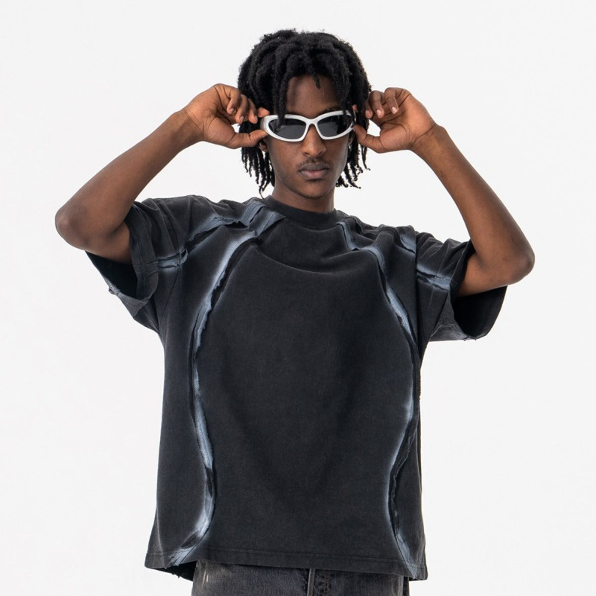 Vic Streetwear Summer Oversize Crew Neck Short Sleeve T-Shirt