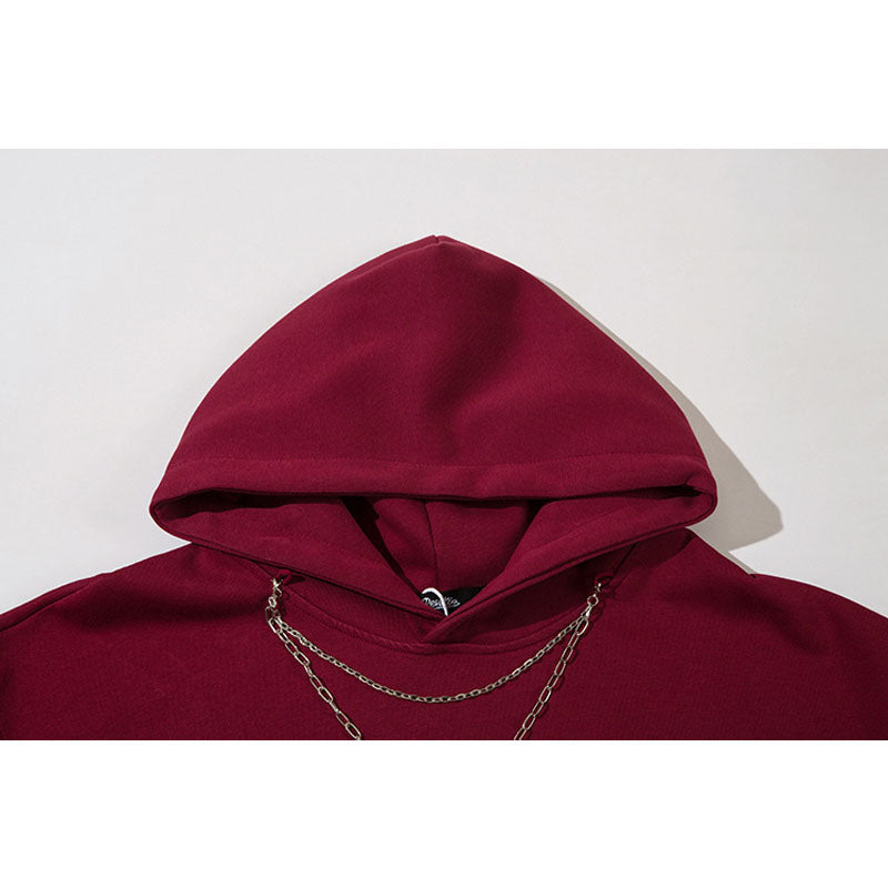 Streetwear Hoodie retro gradual change sweater autumn/winter hip hop loose hooded jumper