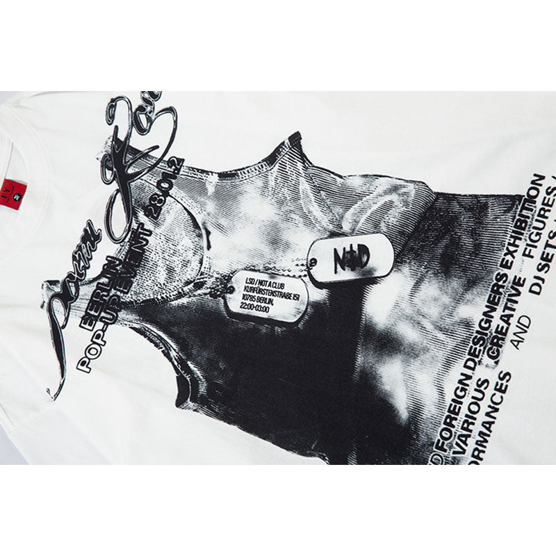 Marcas De Streetwear Long Sleeve T-Shirt Spring and Autumn Loose Crew Neck Top