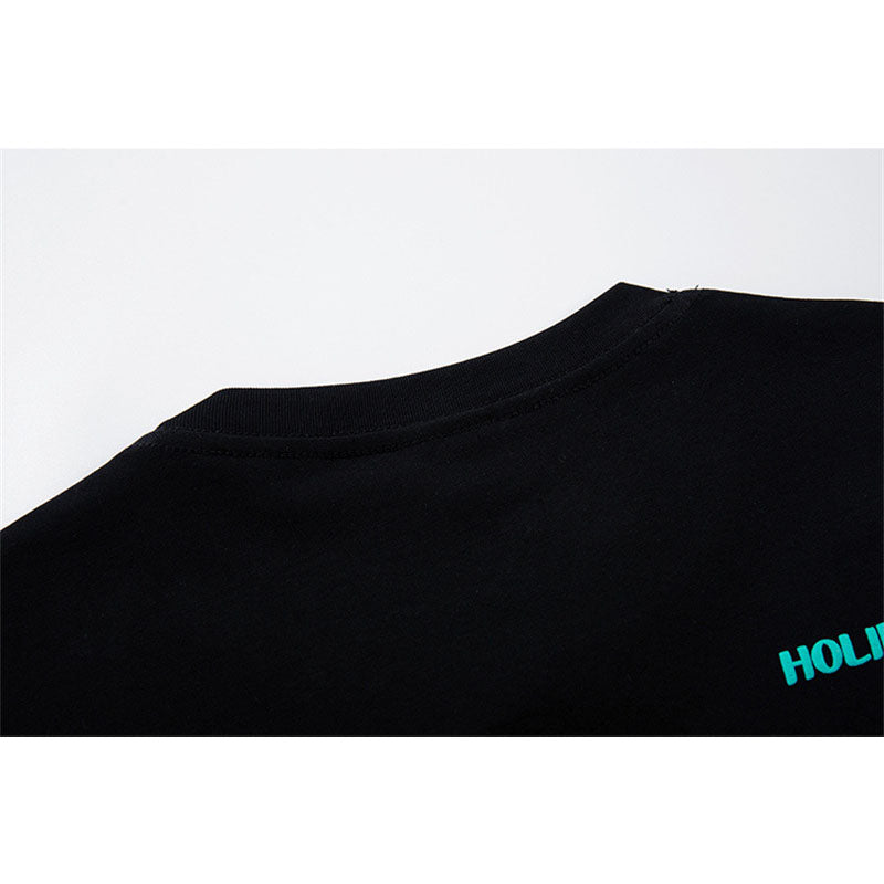 US drip outfits Summer Vintage Hip Hop Casual Loose Short Sleeve T-Shirts