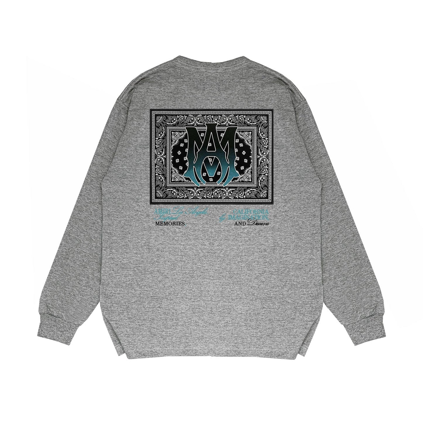 Amiri Long Sleeved Shirt Printed Trendy Pure Cotton