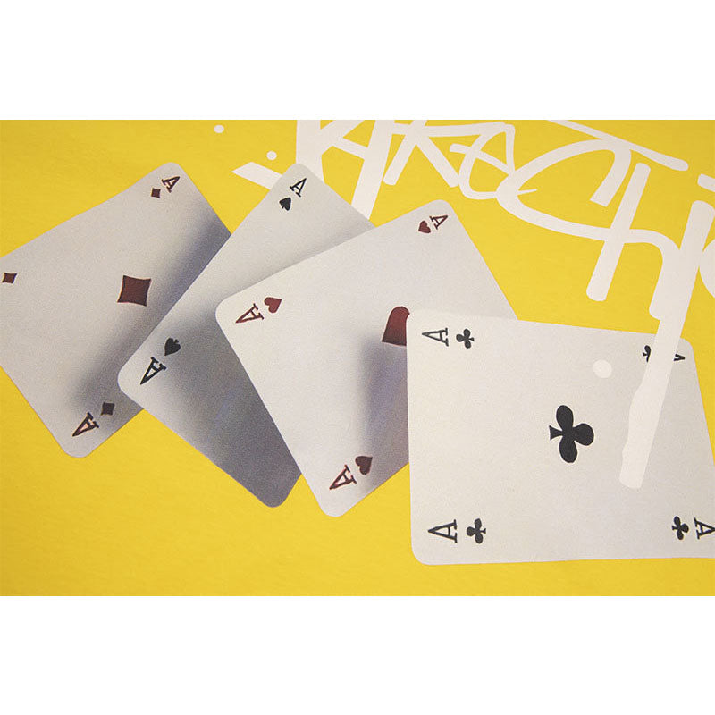 Marcas De Streetwear Poker Print Short Sleeve T-Shirt