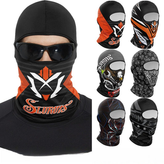 Cycling Windproof Hood Ice Silk Headgear Summer Full Face Sunscreen Windproof