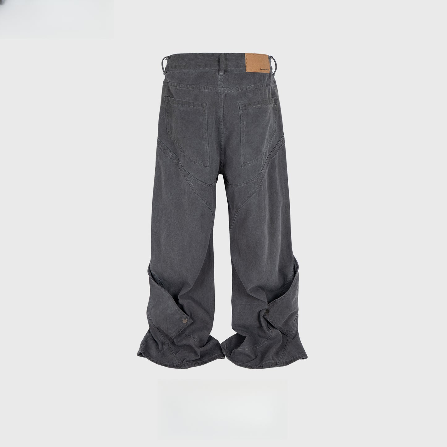 Rock Revival Jeans Trousers Men's Washed Grey Jeans