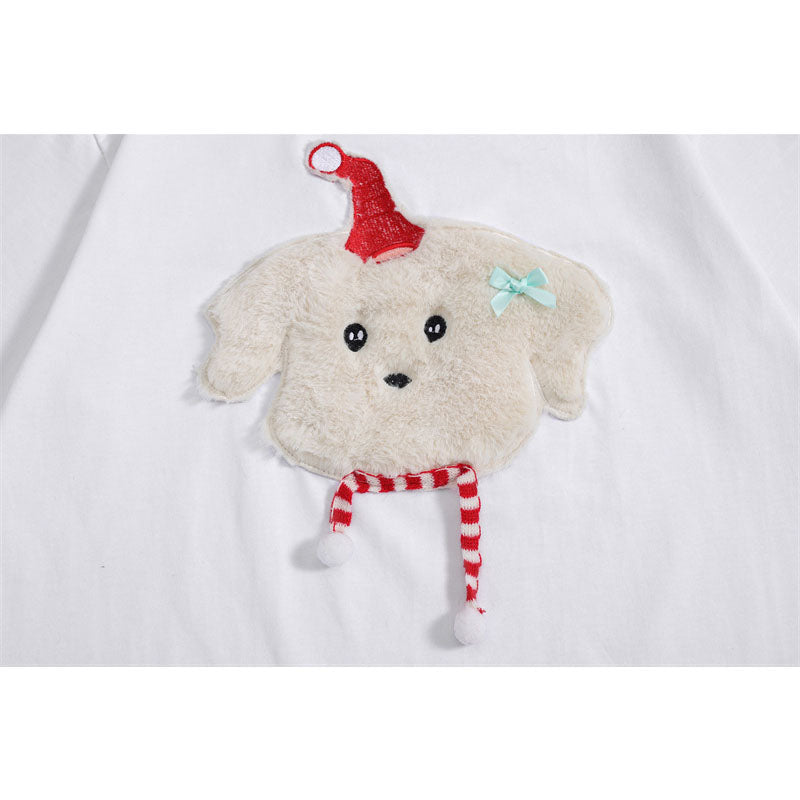 Camisetas streetwear Summer Vintage Puppy Casual Loose Short Sleeve T-Shirt