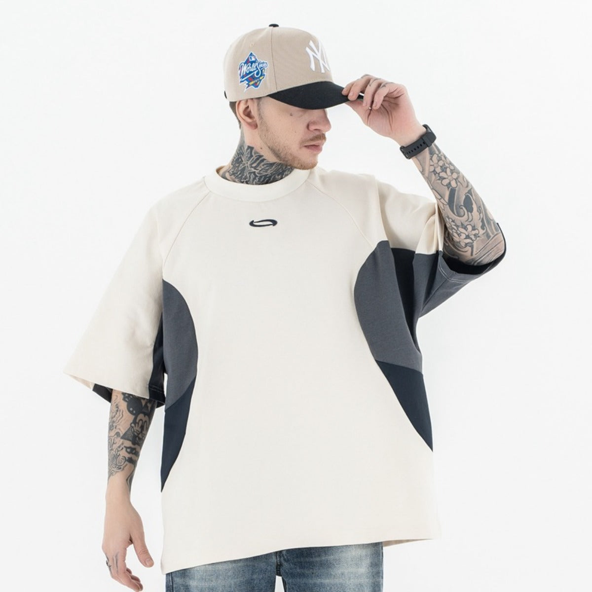 Vintage 90s Hip Hop Clothing Summer Oversize Short Sleeve T-Shirt Top