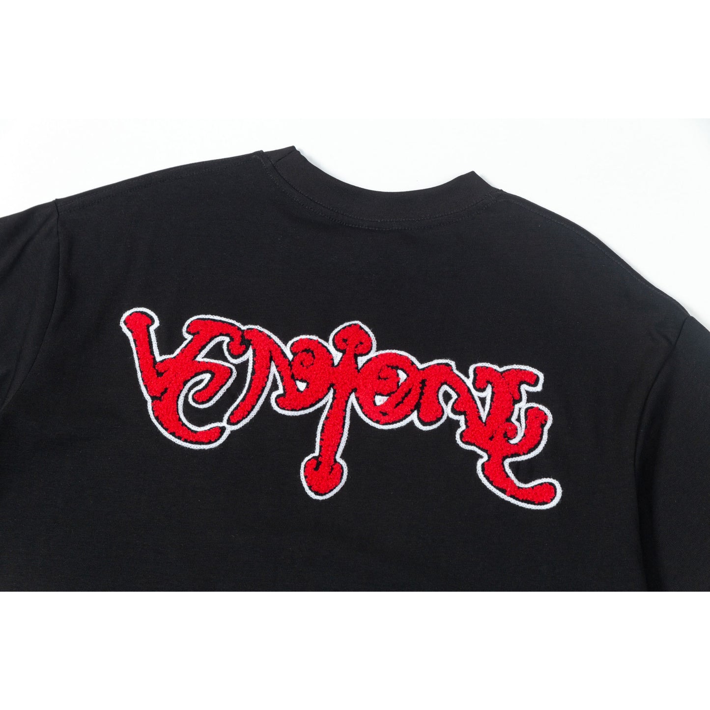 Hip Hop Clothing Summer Short Sleeve Vintage Embroidered T-Shirt Short Sleeve