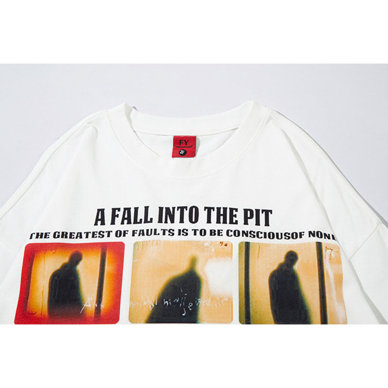 Marcas De Streetwear Vintage Figure Print Long Sleeve T-Shirt