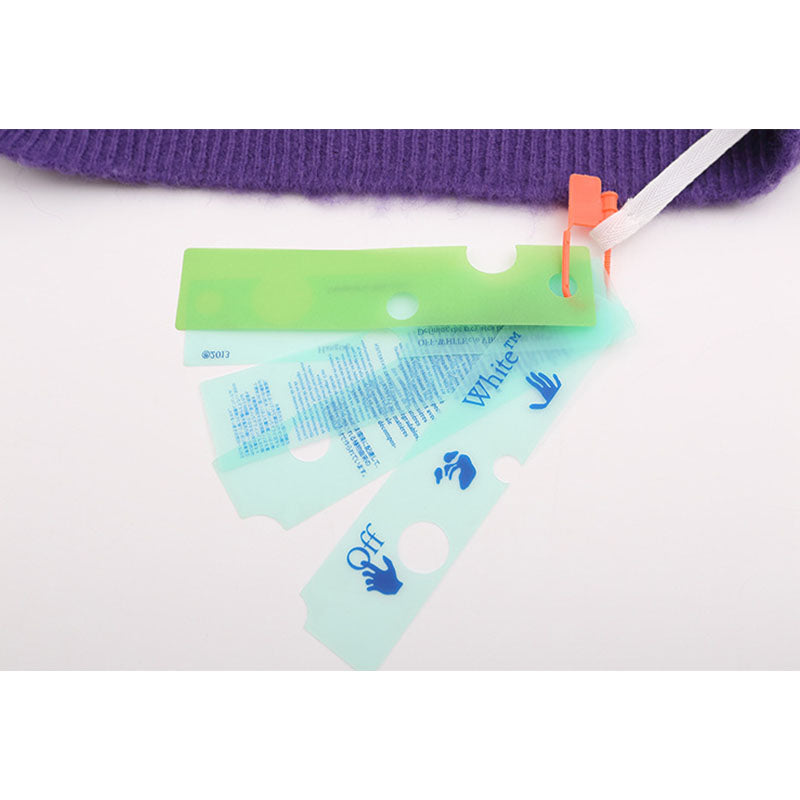 Vice streetwear autumn and winter ow purple gradient arrow pattern mohair knitted sweater