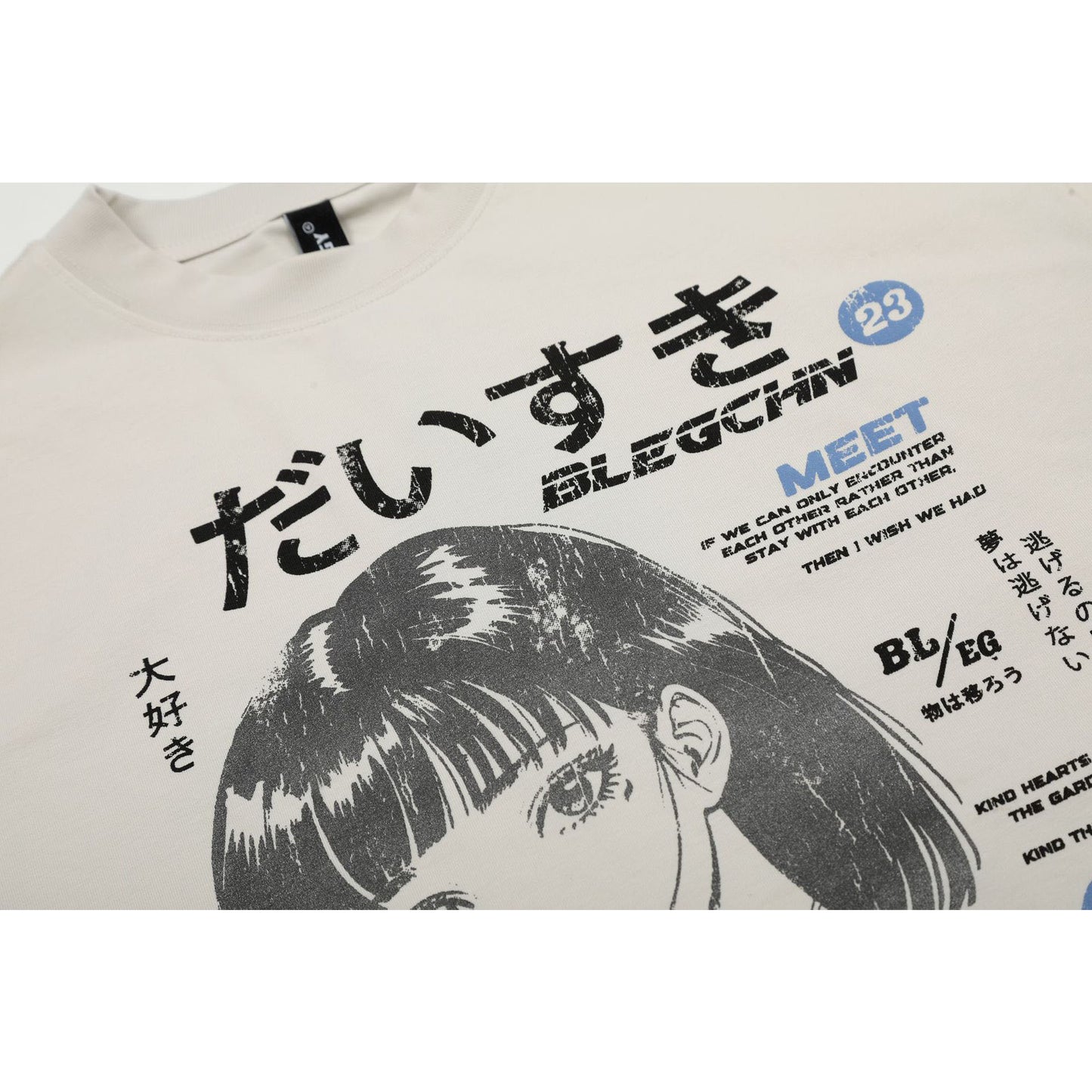 Retro Style Shirt For Men Summer Vintage T-Shirt Loose Cartoon Anime Print Short Sleeve Top