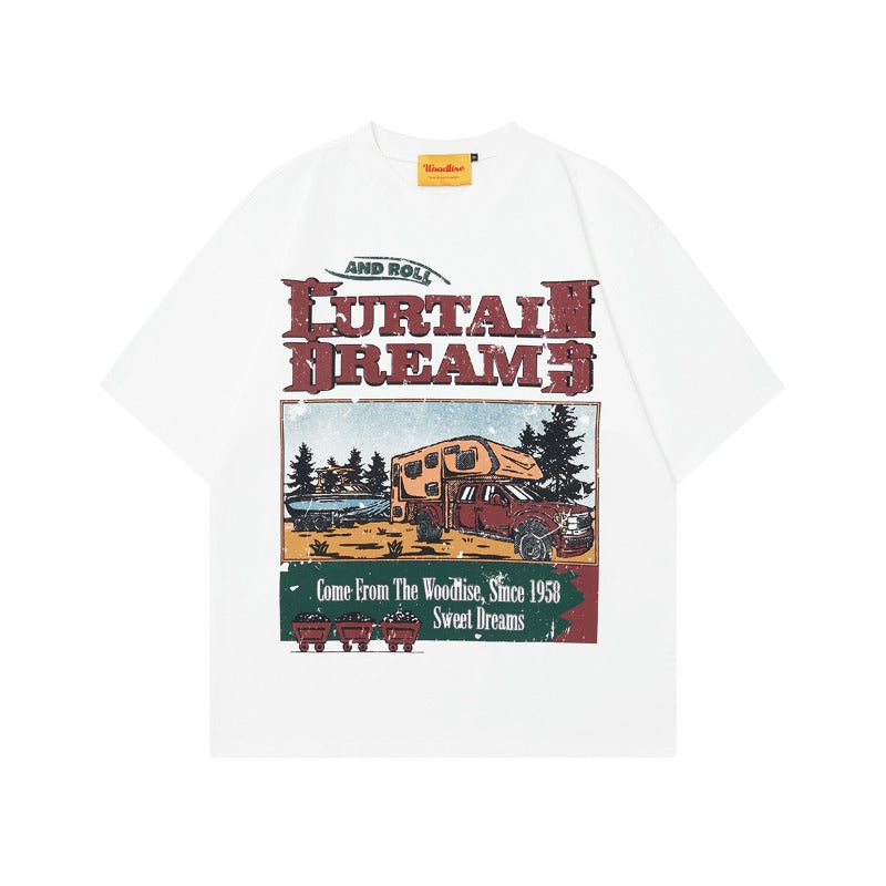 90s West Coast Hip Hop Fashion T Shirts Vintage Summer Short Sleeve T-Shirts