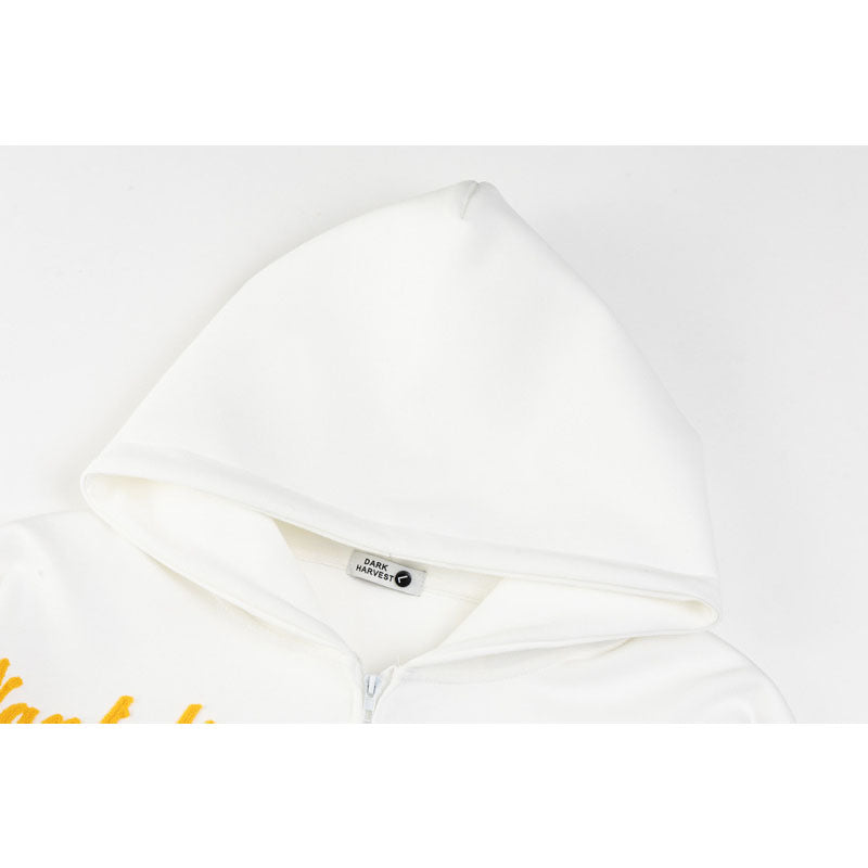 Streetwear Hoodie Cardigan Sweater Loose Zip Hoodie