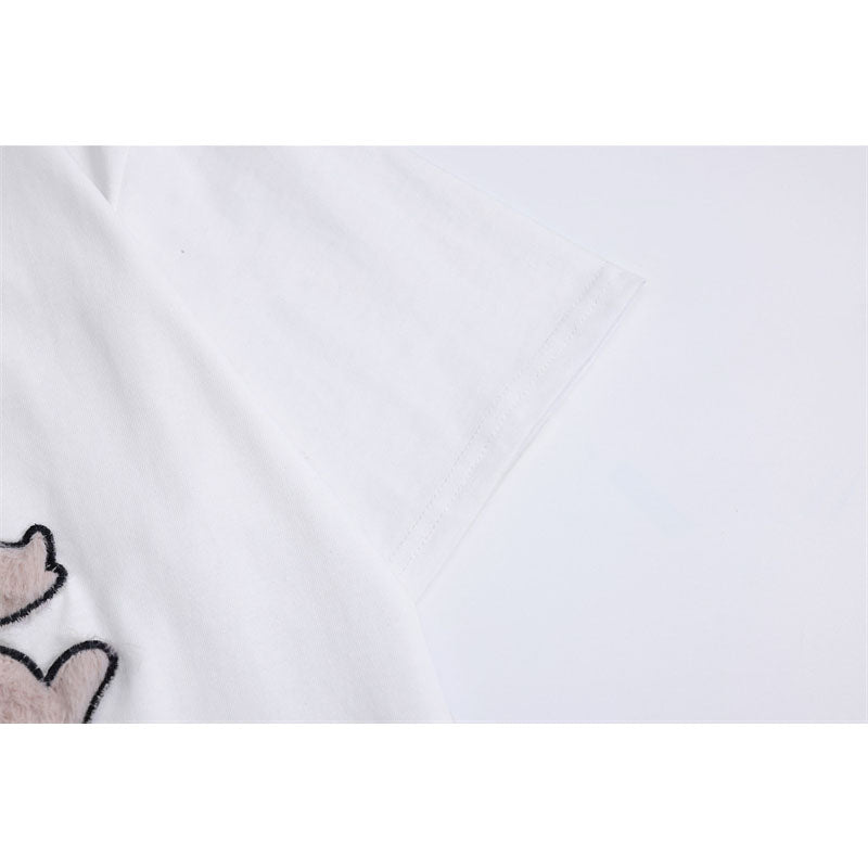 Camisetas streetwear Summer Vintage Pussy Casual Loose Short Sleeve T-Shirt