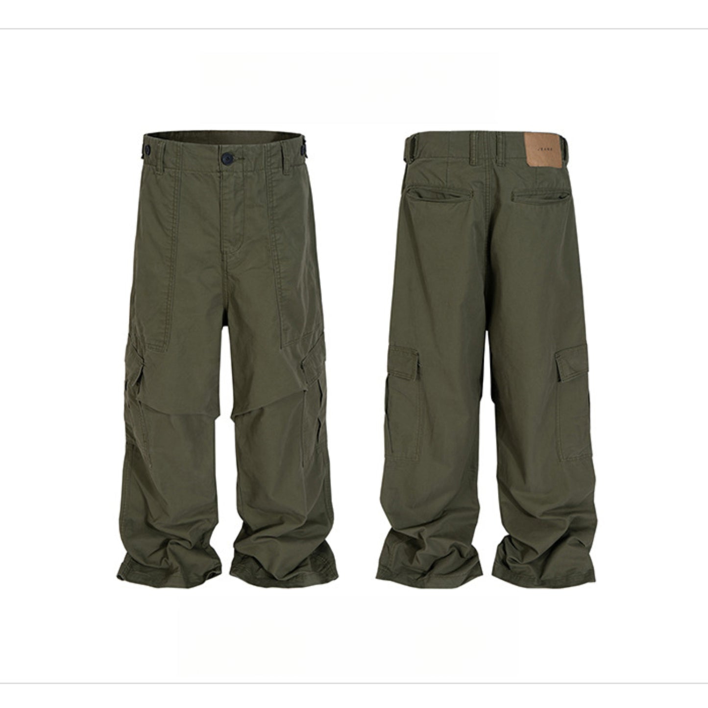 Rock Revival Jeans Multi-Pocket Overalls Straight Casual Pants