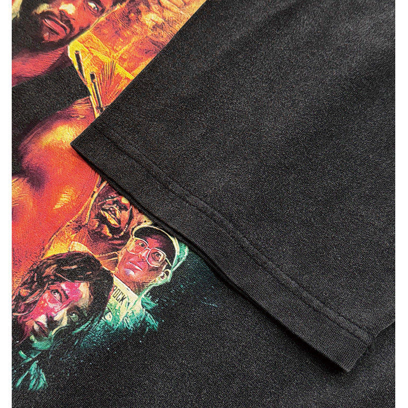 New york hip hop shop vintage Predator print short sleeve t-shirt