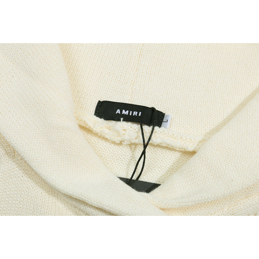 Amiri Sweater Fashion Loose Hooded Sweater