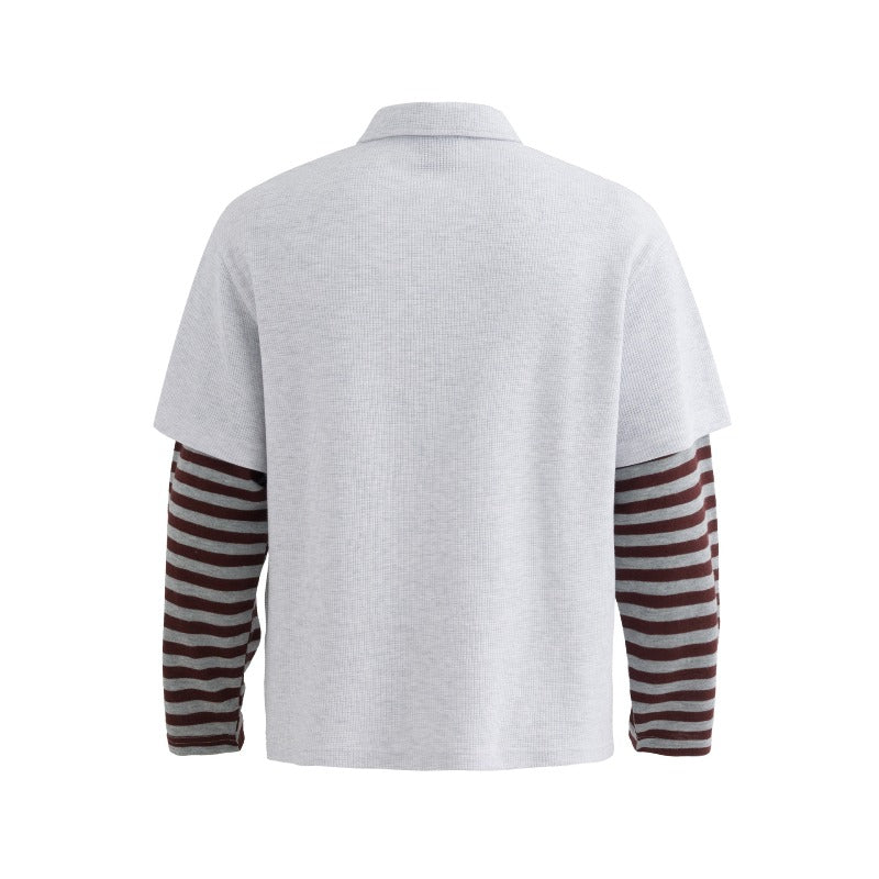 Unisex long-sleeved shirt men's autum lapel sweatshirts