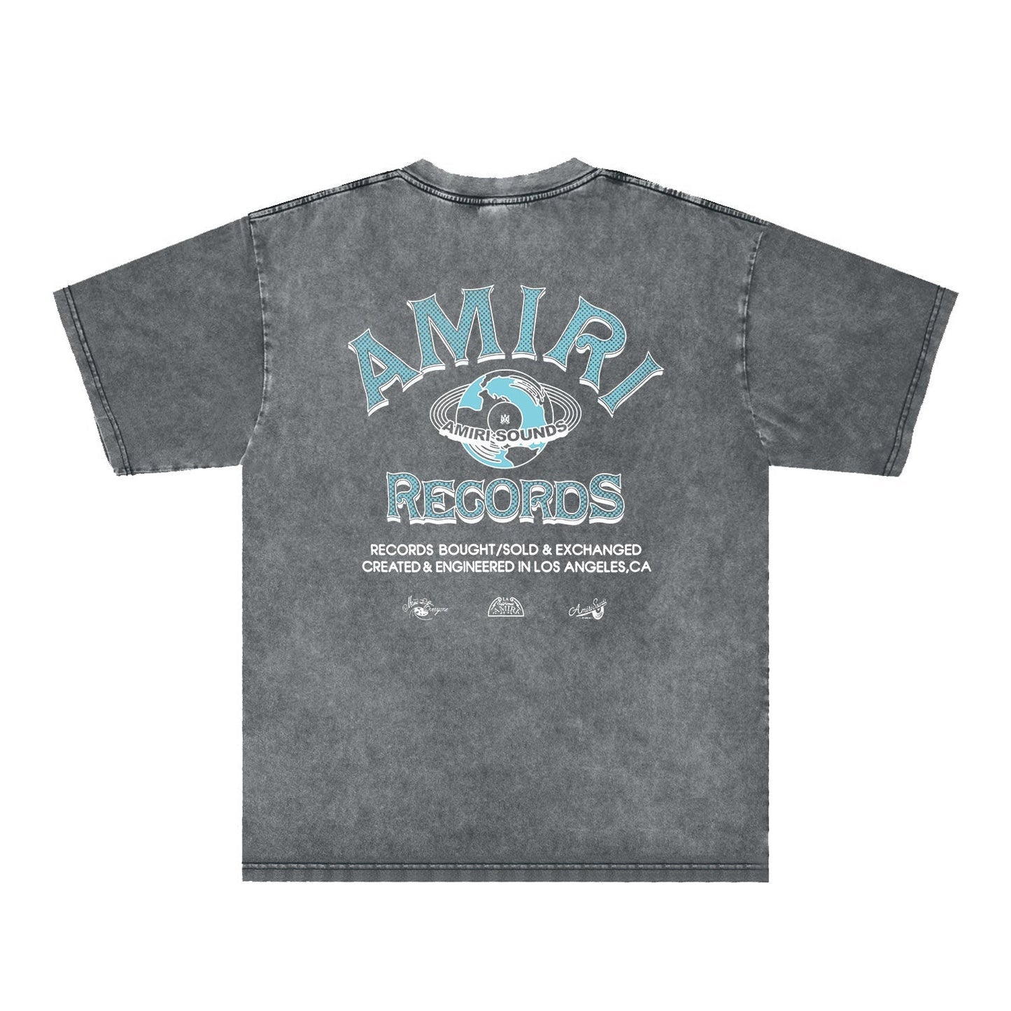 Amiri Washed Distressed T Shirt Printed Trendy Pure Cotton