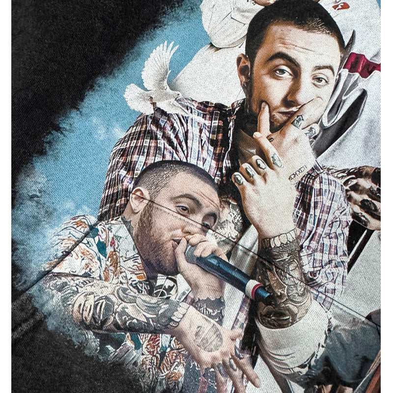 Cool t rapper mac miller hip hop singer print short sleeve t-shirt