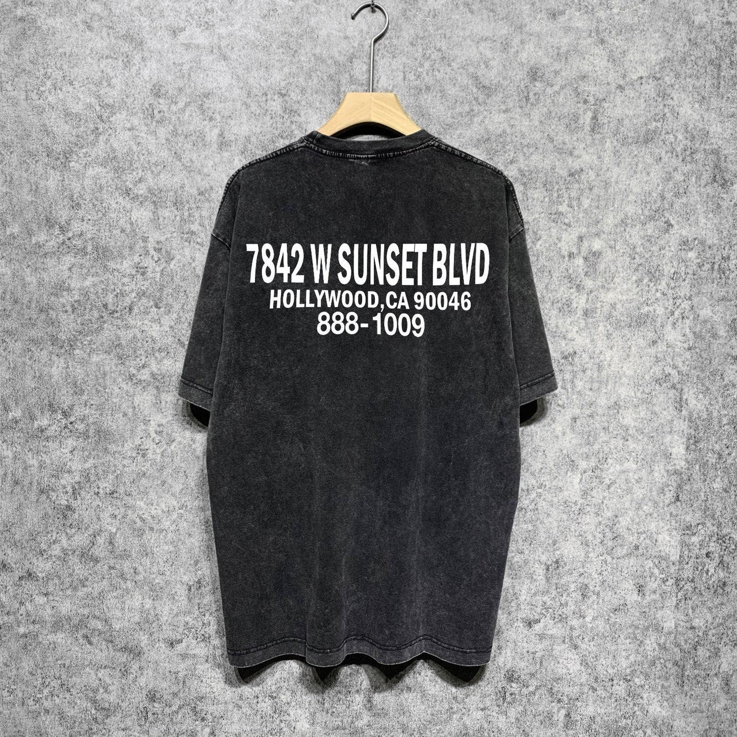 Amiri washed t-shirt smoke gray wolf printing short sleeve