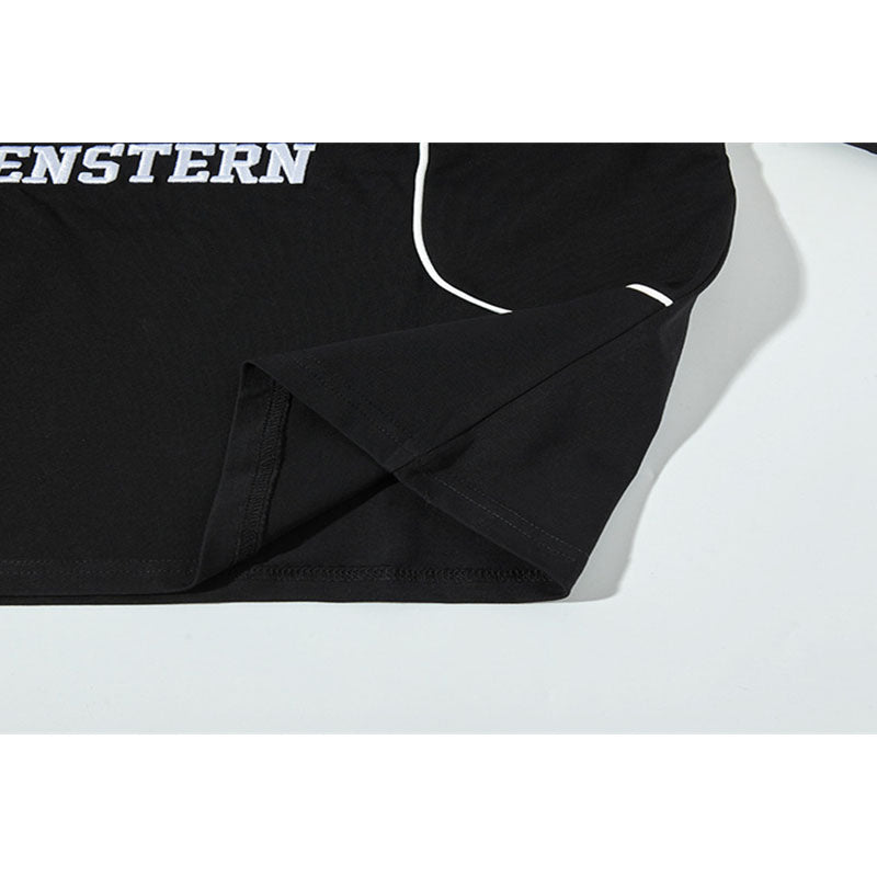 New York Hip Hop Style Embroidered Loose T-Shirt