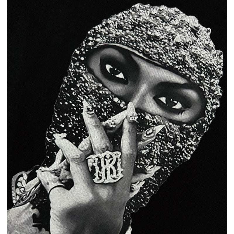 Cool t rapper summer t-shirt pearl masked man print short sleeve t-shirt
