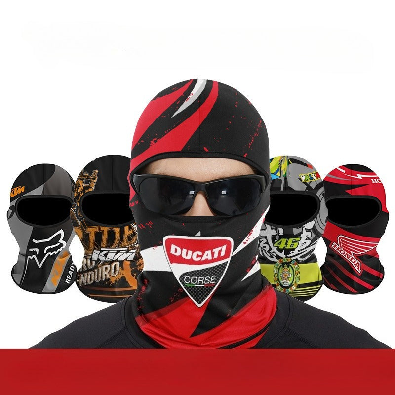 Cycling Windproof Hood Sunscreen Windproof Ice Silk Fabric Full Face Protection