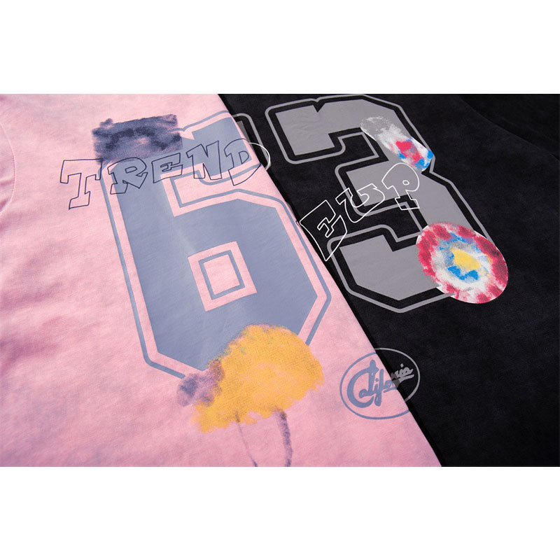 US drip outfits Summer Vintage Casual Loose Short Sleeve T-Shirts