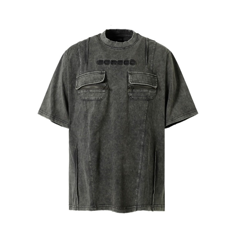Retro Style Shirt For Men Summer T-Shirt Short Sleeve