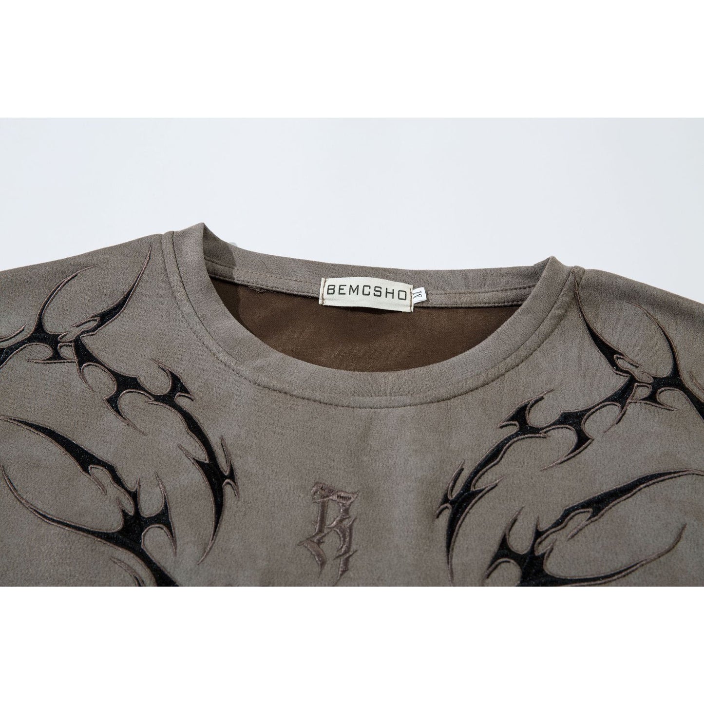 Hip Hop Clothing Summer Vintage Embroidered Short Sleeve T-Shirt