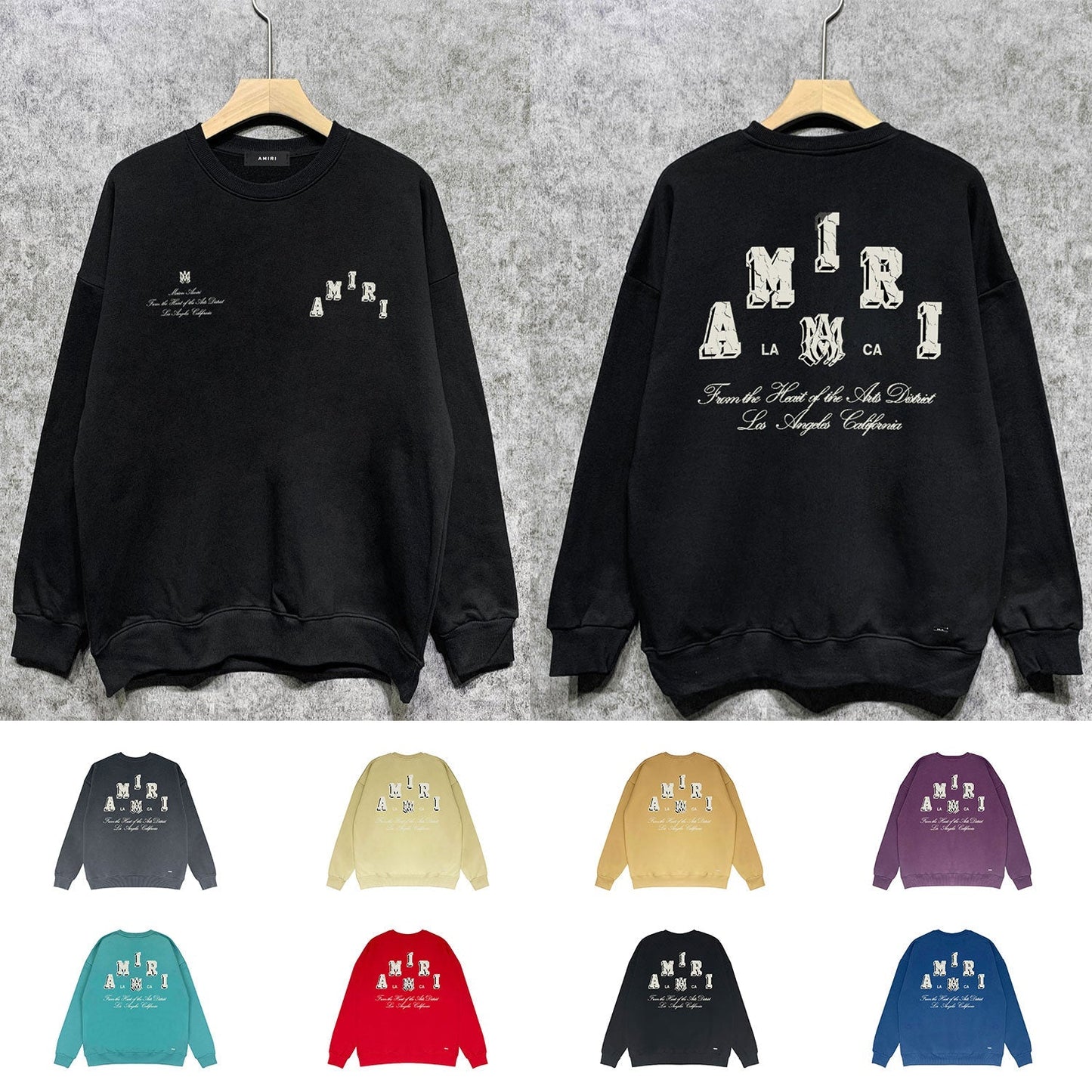 Amiri Sweatshirt Printed Trendy Pure Cotton