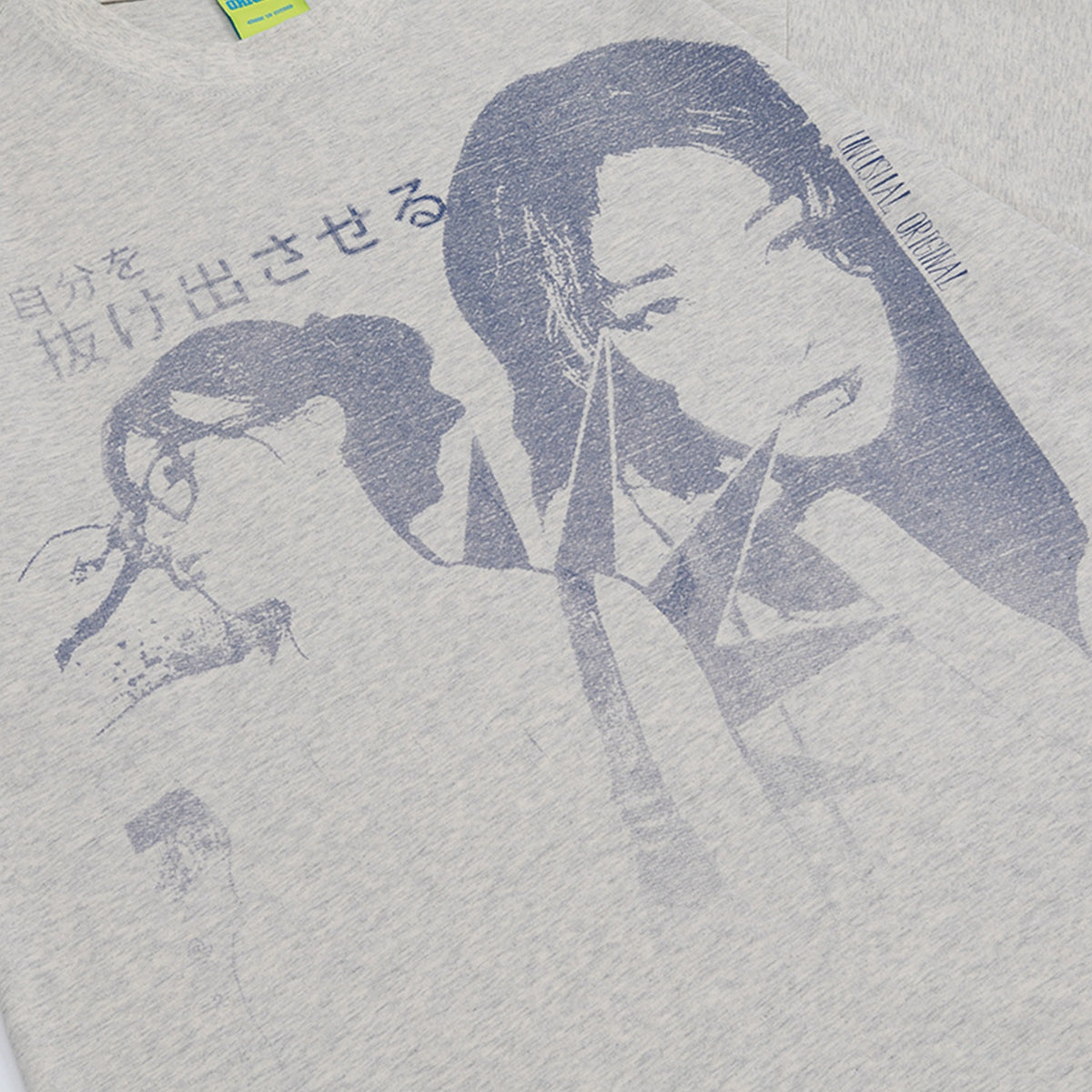 90s West Coast Hip Hop Fashion T Shirts Vintage Shibuya Girl Portrait Print Loose Half Sleeve T-Shirt