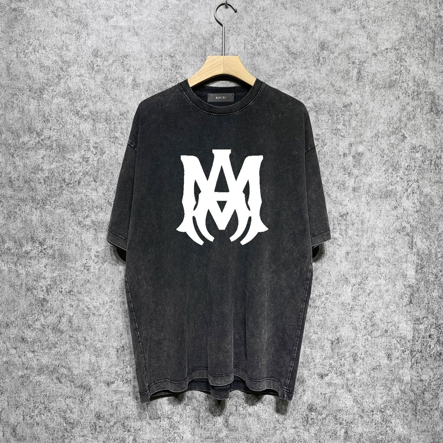 Amiri washed t-shirt large simple logo printing short sleeves