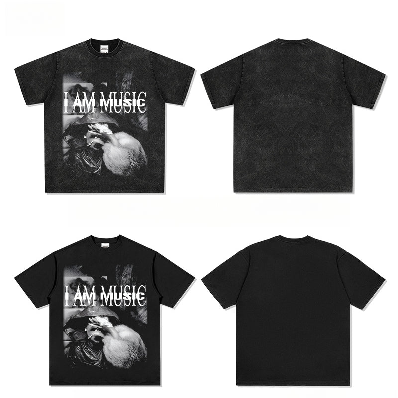 New york hip hop shop vintage hip hop playbois carti print short sleeve t-shirt