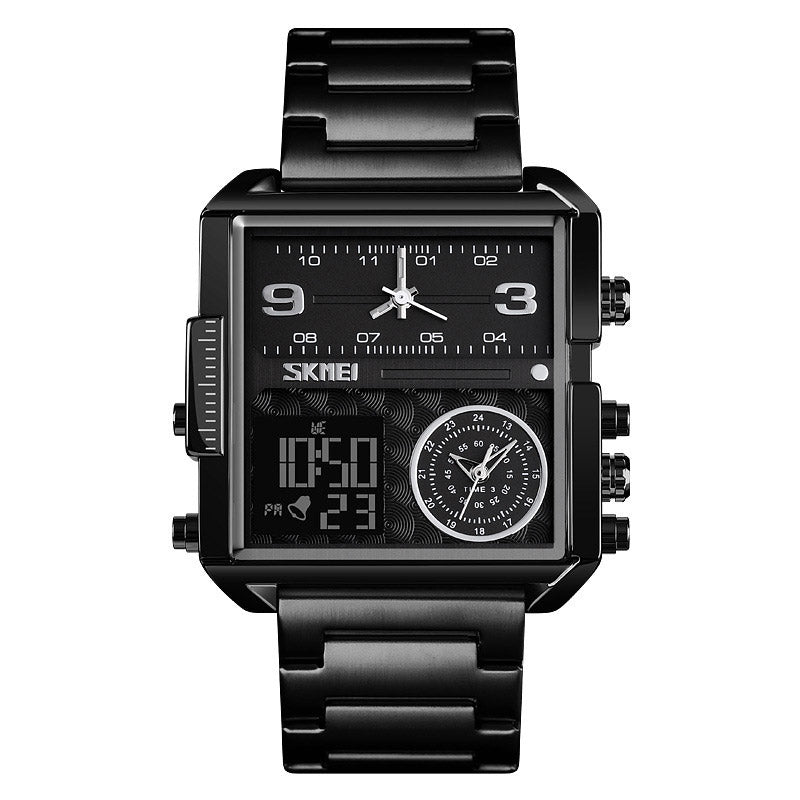 Analog-Digital Watch Square Business Water Proof Watch