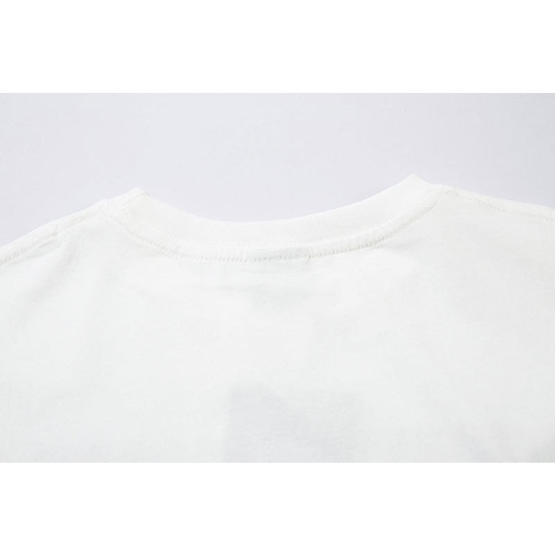 Marcas De Streetwear Pentagram Necklace Letter Print Long Sleeve T-Shirt