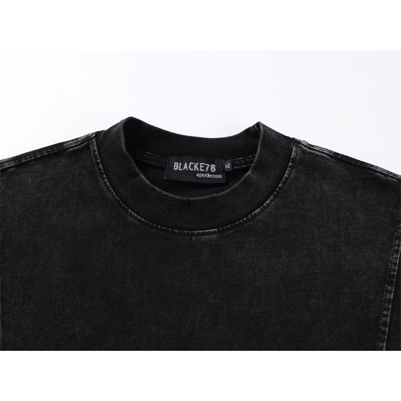 Casual Street Wear Vintage Summer Crew Neck T-Shirt Casual T-Shirt