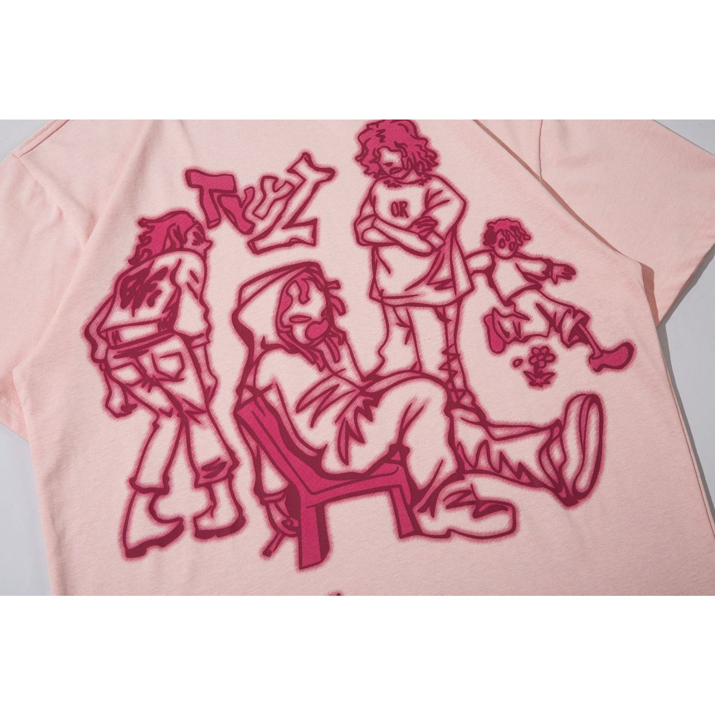 Hustle vintage cartoon short sleeve t-shirt