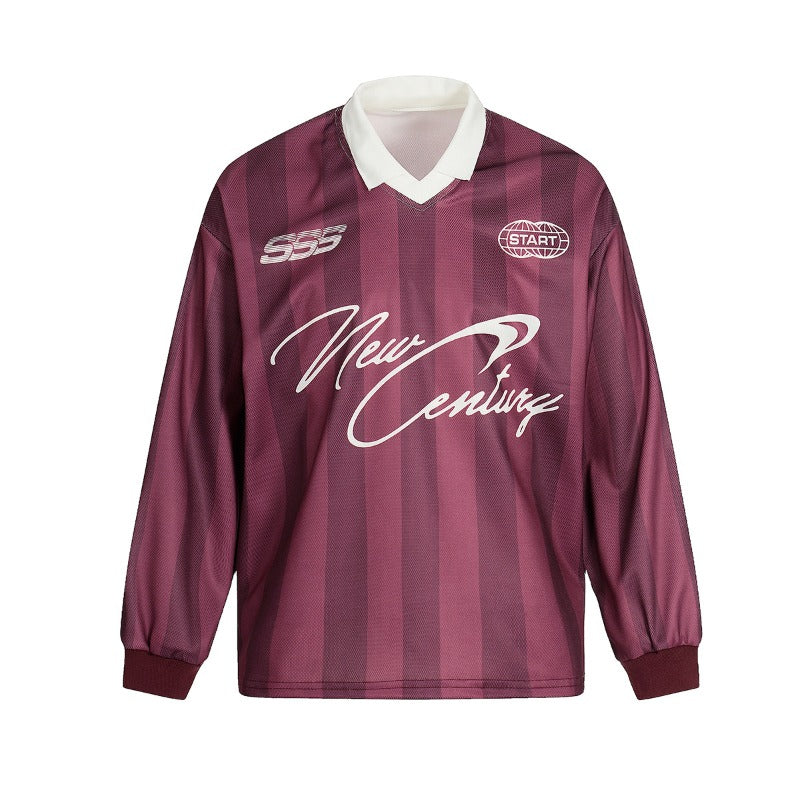 Unisex long-sleeved shirt autumloosestripes training clothes