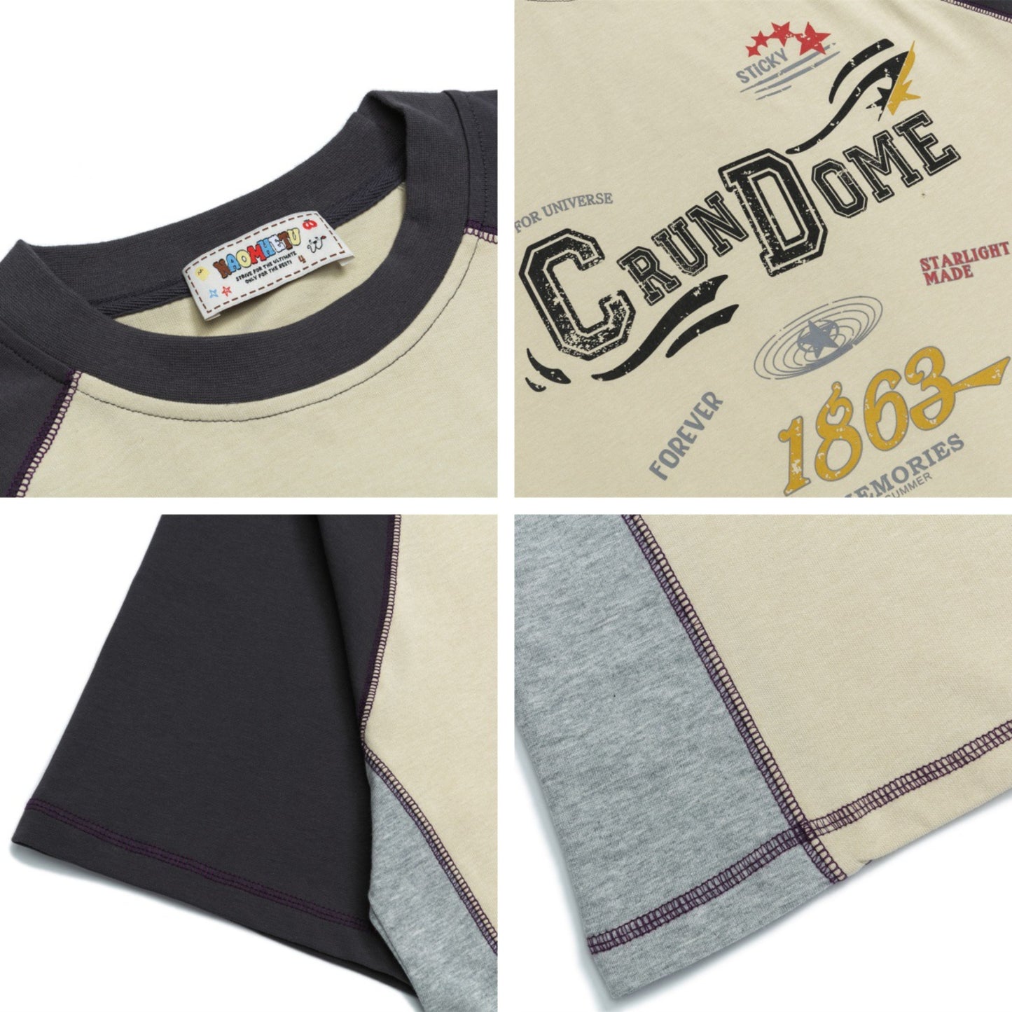 Vintage tarz t shirt summer round neck short sleeve t-shirt
