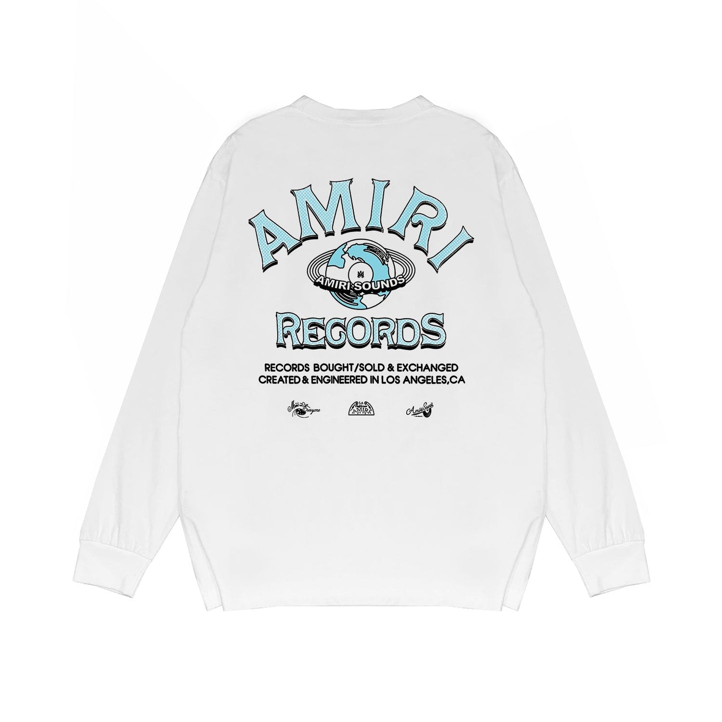 Amiri Long Sleeved Shirt Printed Trendy Pure Cotton