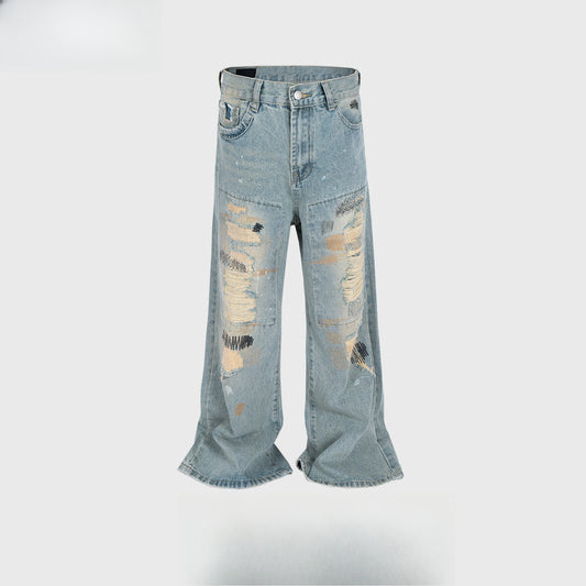 Rock Revival Jeans Washed Old Trousers Embroidered Jeans