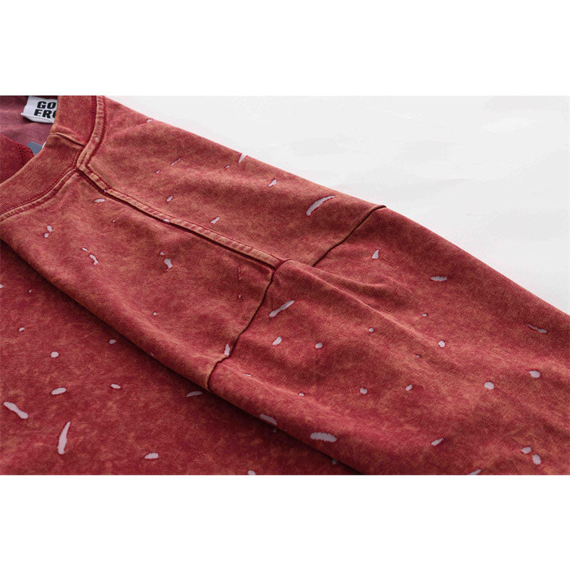 US drip outfits Summer Vintage Casual Loose Short Sleeve T-Shirts
