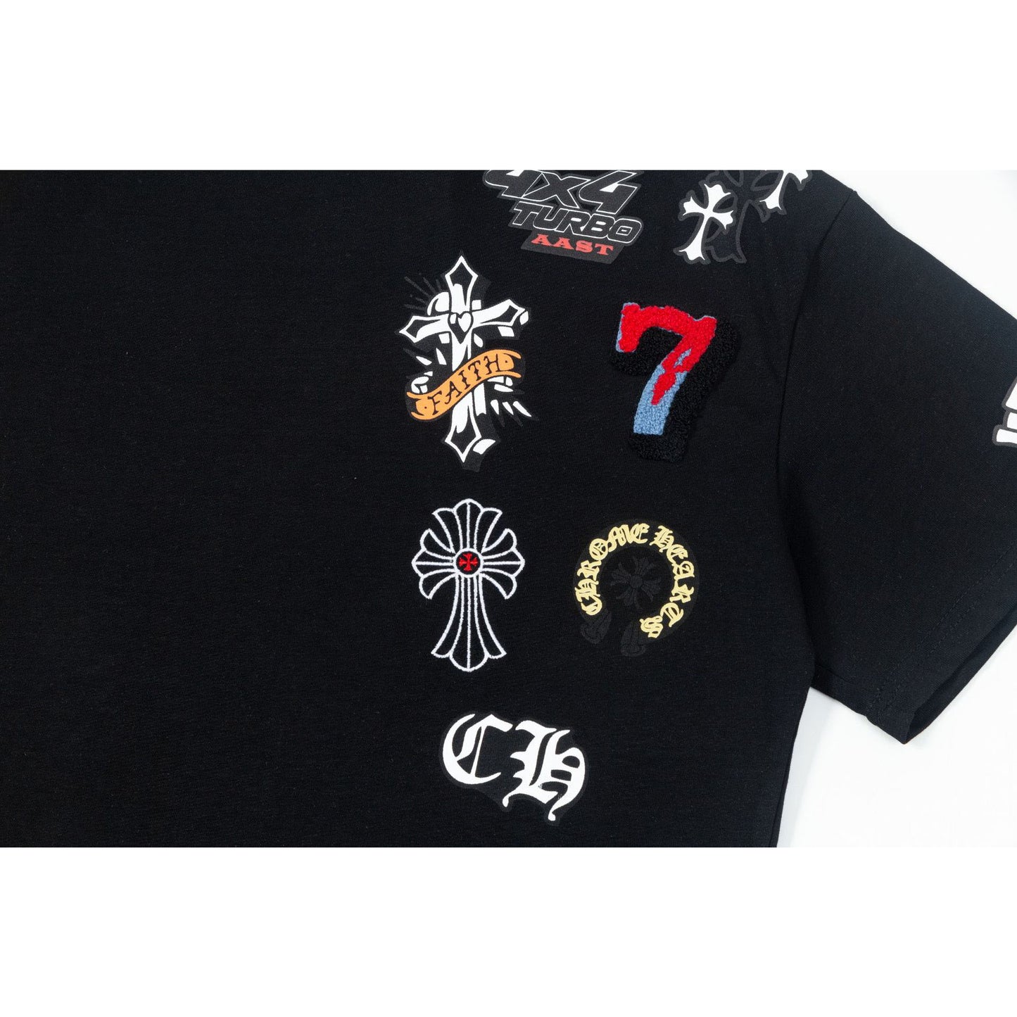 Hip hop clothing new york summer vintage embroidered t-shirt short sleeves