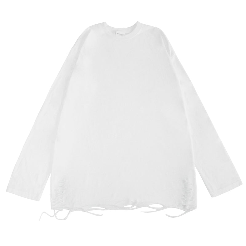 Vintage T Shirts Hip Hop Spring and Autumn Long Sleeve T-Shirt Hip Hop Loose Top