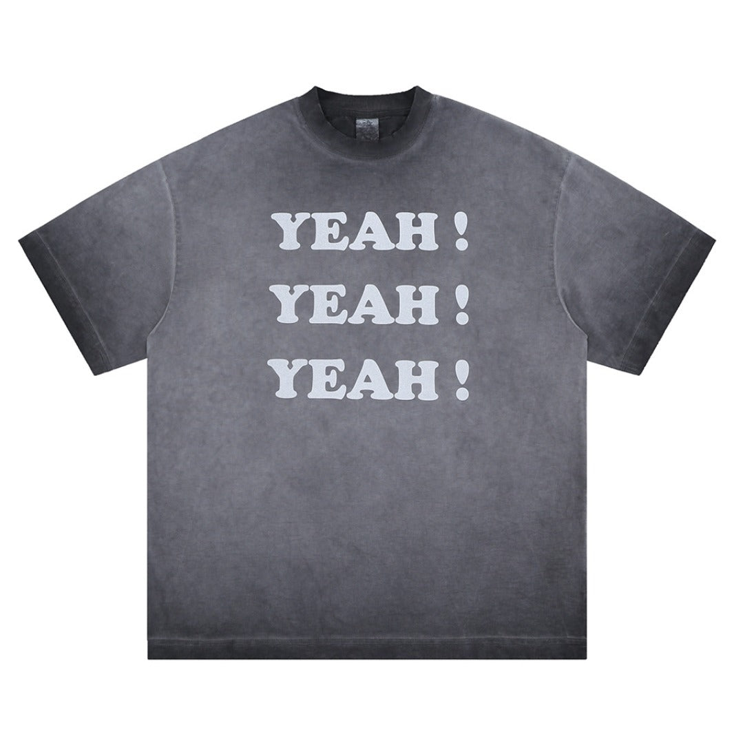 Vintage College Shirts Summer Vintage Alphabet Print Crew Neck Short Sleeve T-Shirt