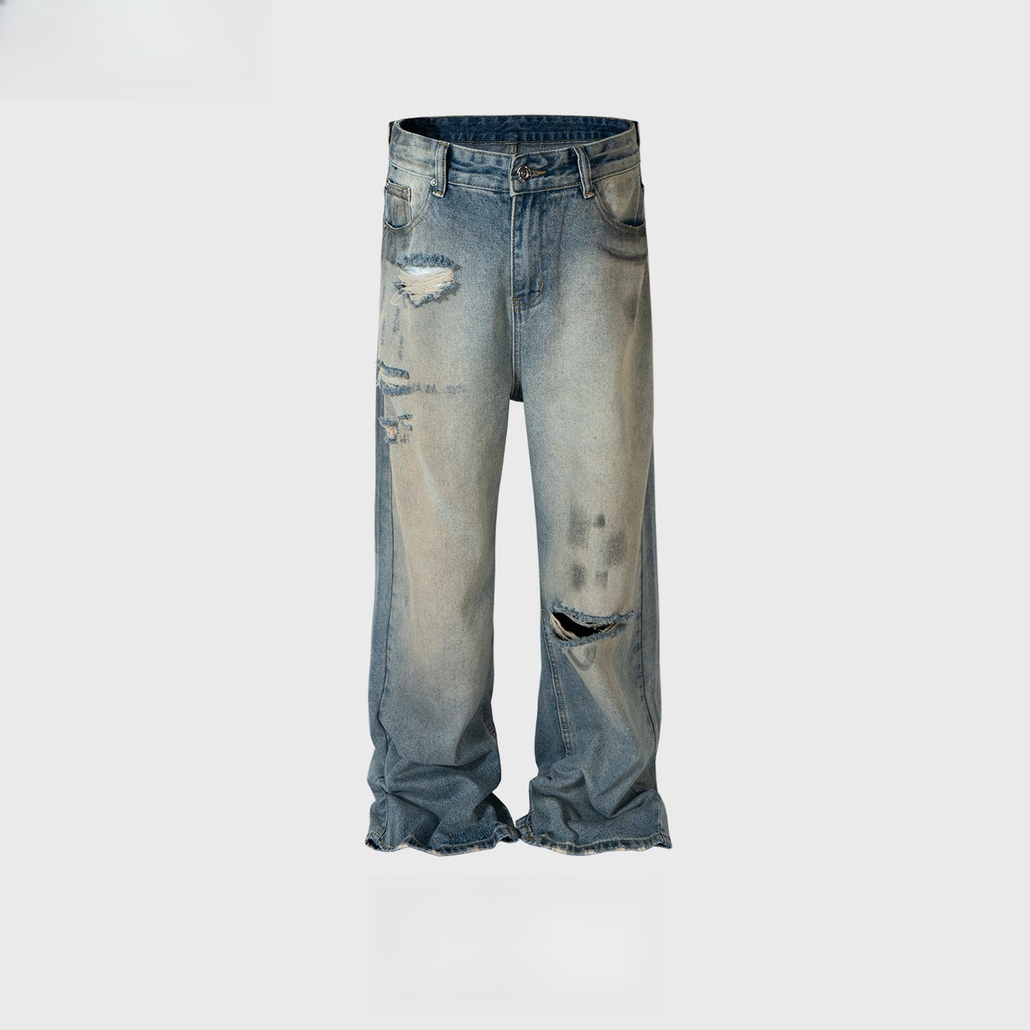 Rock Revival Jeans Straight Pants Ripped Jeans