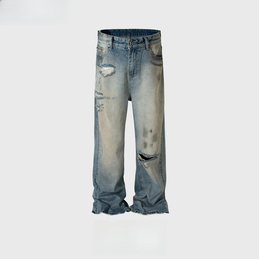Rock Revival Jeans Straight Pants Ripped Jeans